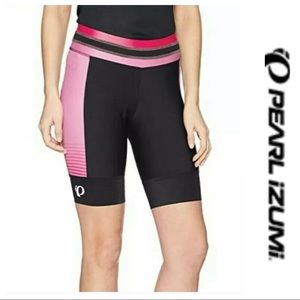 🆕 PEARL IZUMI Elite Pursuit bike Short Black Pink